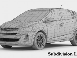 chevrolet sonic hatchback 2017 3Dモデル