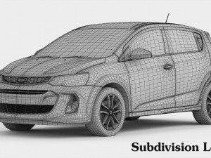 chevrolet sonic hatchback 2017 3Dモデル