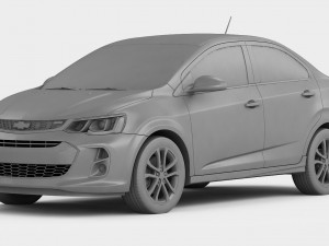 chevrolet sonic sedan 2017 Modèle 3D