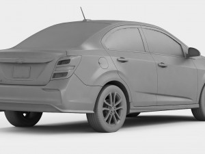 chevrolet sonic sedan 2017 Modèle 3D