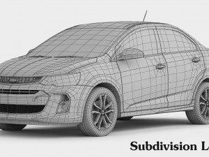 chevrolet sonic sedan 2017 Modèle 3D