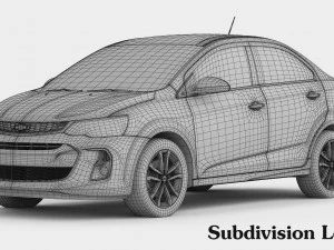 chevrolet sonic sedan 2017 3D Model
