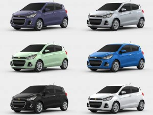 chevrolet spark 2017 3D Model