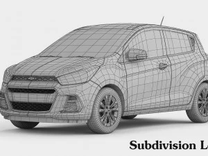 chevrolet spark 2017 3D Model
