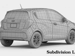 chevrolet spark 2017 3D Model