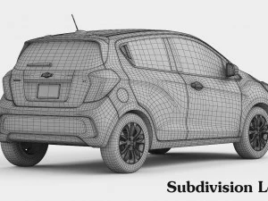 chevrolet spark 2017 3D Model
