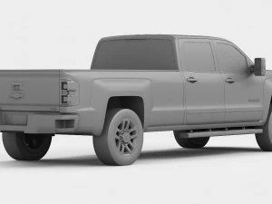 chevrolet silverado 3500hd 2017 Modèle 3D