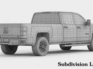 chevrolet silverado 3500hd 2017 Modèle 3D
