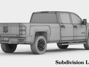 chevrolet silverado 3500hd 2017 Modèle 3D