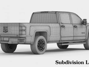 chevrolet silverado 3500hd 2017 Modèle 3D