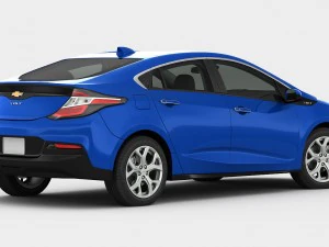 chevrolet volt 2017 детальний інтер'єр 3D Модель