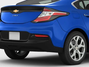 chevrolet volt 2017 детальний інтер'єр 3D Модель