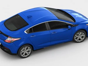 chevrolet volt 2017 детальний інтер'єр 3D Модель
