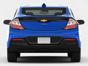 chevrolet volt 2017 детальний інтер'єр 3D Модель