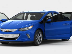 chevrolet volt 2017 детальний інтер'єр 3D Модель