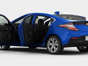 chevrolet volt 2017 детальний інтер'єр 3D Модель