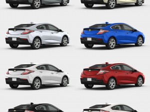 chevrolet volt 2017 detailed interior 3D Модель