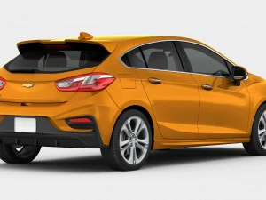 chevrolet cruze hatchback 2017 detailed interior 3D Model