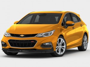 chevrolet cruze hatchback 2017 detailed interior 3D 모델