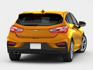 chevrolet cruze hatchback 2017 detailed interior 3D Model