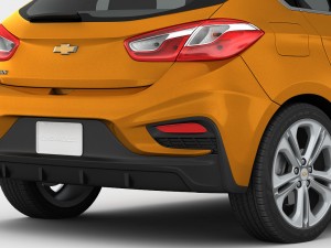 chevrolet cruze hatchback 2017 detailed interior 3D 모델
