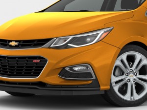 chevrolet cruze hatchback 2017 detailed interior 3D 모델
