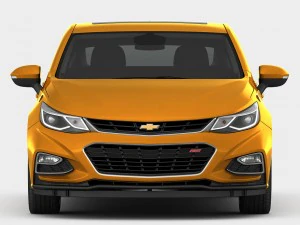 chevrolet cruze hatchback 2017 detailed interior 3D Model