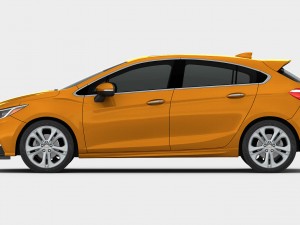 chevrolet cruze hatchback 2017 detailed interior 3D 모델
