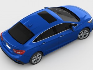 Chevrolet cruze 2016 detailed interior Model 3D