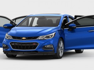 Chevrolet cruze 2016 detailed interior Model 3D