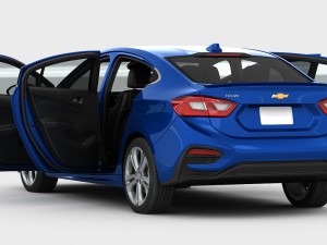 Chevrolet cruze 2016 detailed interior Model 3D