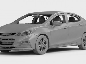 Chevrolet cruze 2016 detailed interior Model 3D