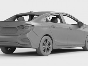 Chevrolet cruze 2016 detailed interior Model 3D