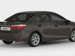 toyota corolla 2017 detailed interior 3D-Modell