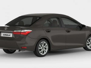 interior detalhado do toyota corolla 2017 Modelo 3D