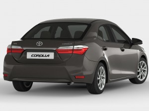 toyota corolla 2017 detailed interior 3D-Modell