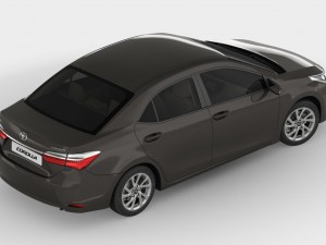 toyota corolla 2017 detailed interior 3D-Modell