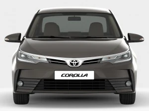 interior detalhado do toyota corolla 2017 Modelo 3D