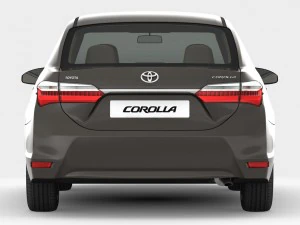 interior detalhado do toyota corolla 2017 Modelo 3D