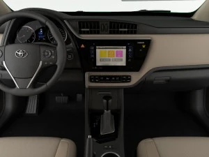 interior detalhado do toyota corolla 2017 Modelo 3D