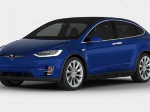 Tesla modeli x 2017 detaylı i&ccedil; mekan 3D Model