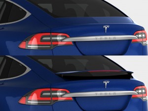 tesla model x 2017 detailed interior 3D Model