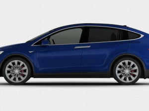 tesla model x 2017 detailed interior 3D Model