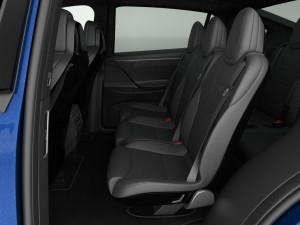 tesla model x 2017 detailed interior 3D Model