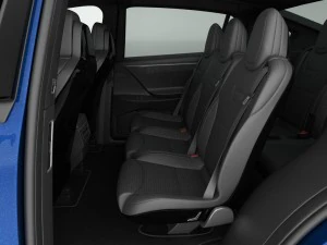 tesla model x 2017 detailed interior 3D Model