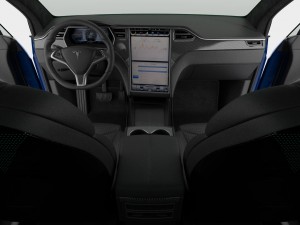 tesla model x 2017 detailed interior 3D Model