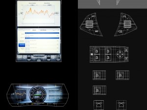 tesla model x 2017 detailed interior 3D Model