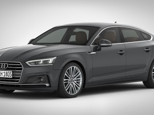 audi a5 sportback 2018 detailed interior 3D Model