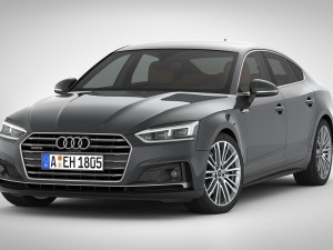 audi a5 sportback 2018 detailed interior Model 3D