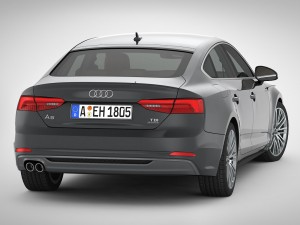 audi a5 sportback 2018 detailed interior Model 3D